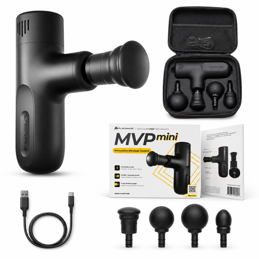 MVPmini Percussion Massage System | Vibration Massager with Silicone Heads